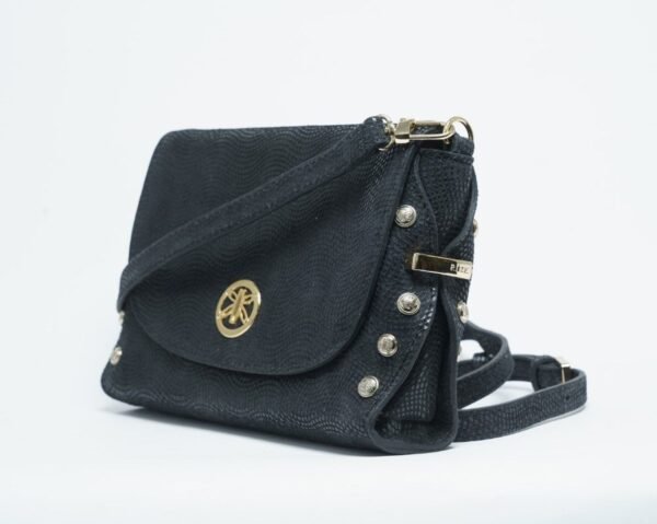 RI2K Genuine Leather Black Acrossbody Bag - Image 2