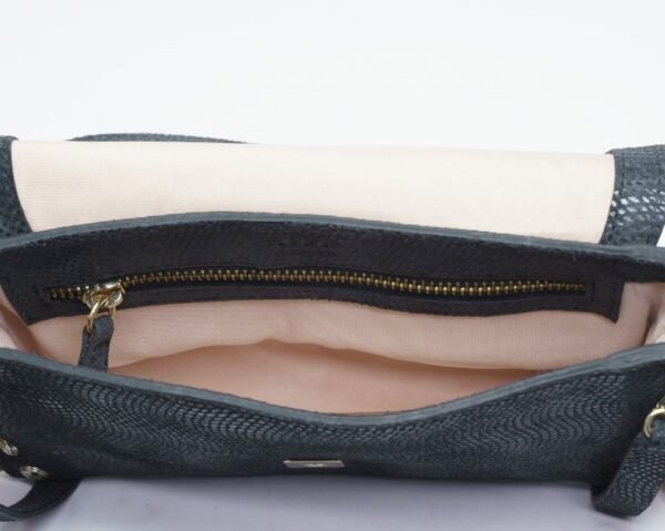 RI2K Genuine Leather Black Acrossbody Bag - Image 5