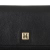 Hiroshi Genuine Leather Ladies Bi Fold Black Purse - Image 3