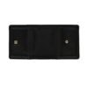 Hiroshi Genuine Leather Ladies Bi Fold Black Purse - Image 6