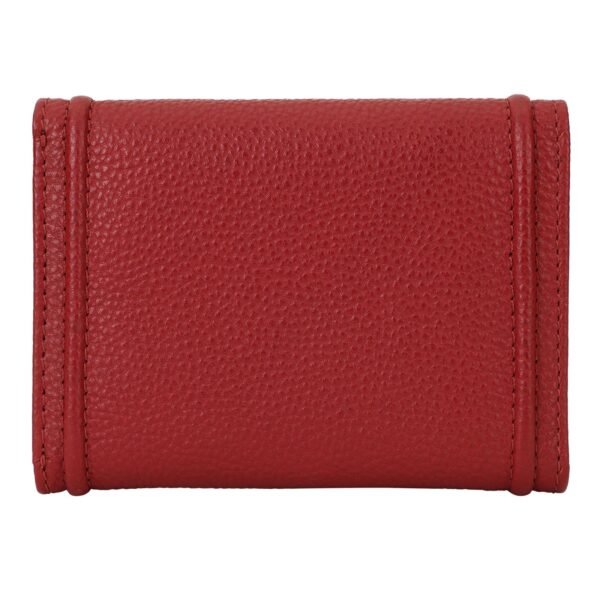 Hiroshi Genuine Leather Ladies Bi Fold Red Purse - Image 3