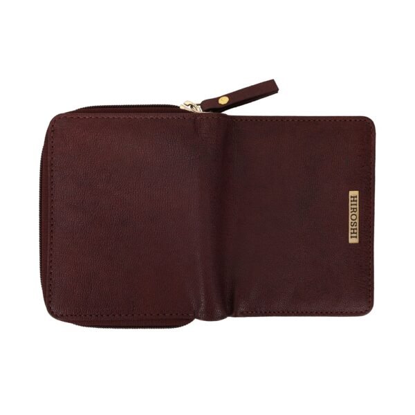 Hiroshi Genuine Leather Ladies Multipurpose Wine Purse - Image 6