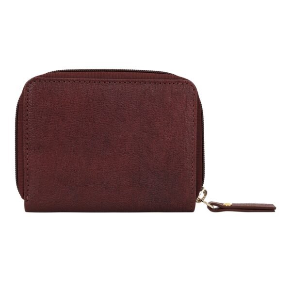 Hiroshi Genuine Leather Ladies Multipurpose Wine Purse - Image 3