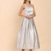 Premium Glamour Calf Length Western Dress for Women in Satin Fabric for Parties - Image 3