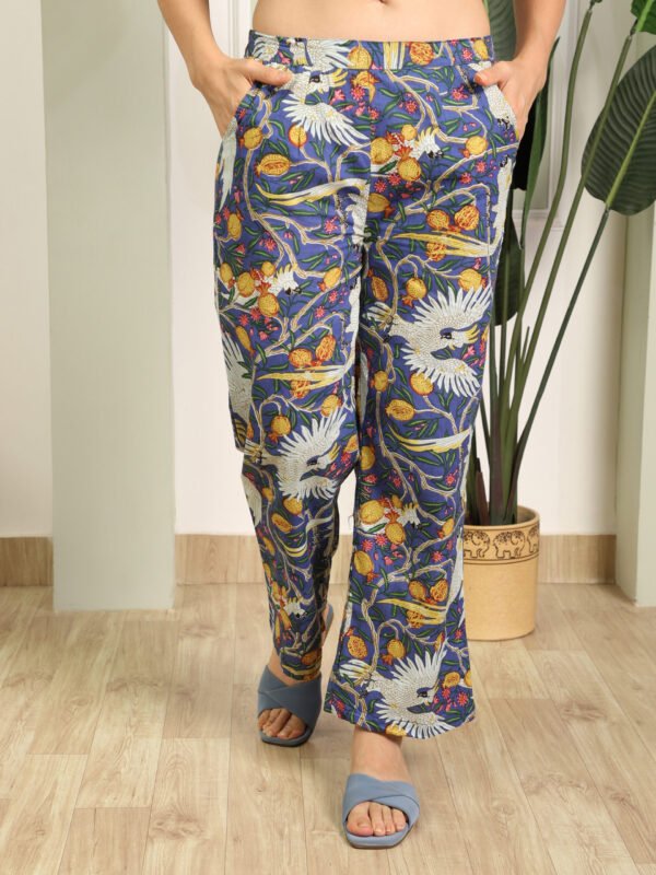 Cotton Printed Cord Set (Blue) - Image 7