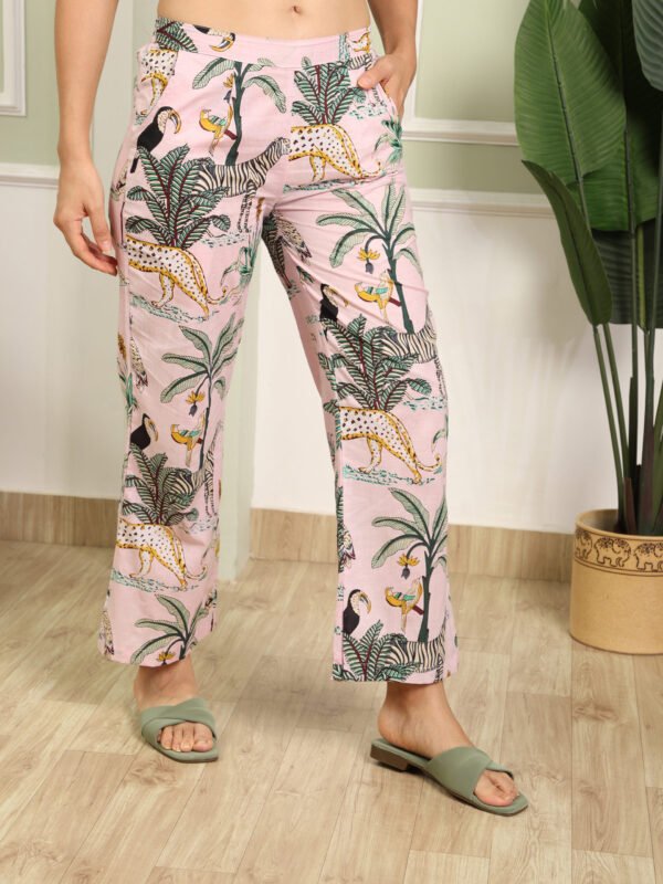 Cotton Printed Cord Set (Pink) - Image 7