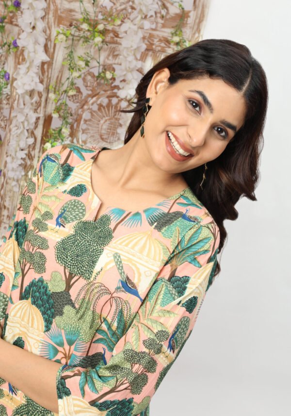 Trendy Blue & White Print Cotton Dream Co-Ord Set – Perfect for Any Occasion - Image 7
