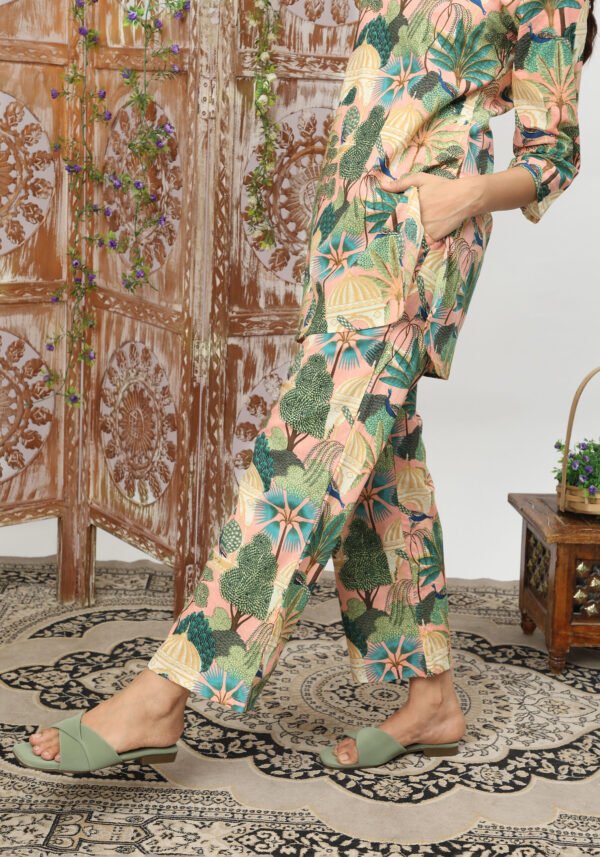 Trendy Blue & White Print Cotton Dream Co-Ord Set – Perfect for Any Occasion - Image 8