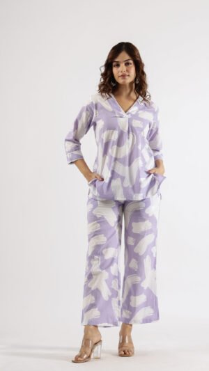 Relaxed Women’s Cotton Co-ord Set - Everyday Lounge Wear