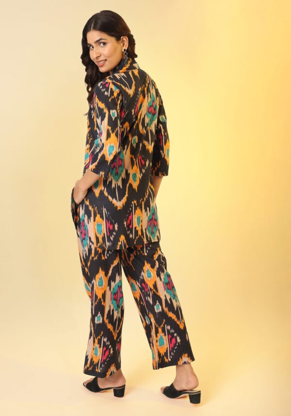 Black Ikhat Multicolor Coord set - Image 5