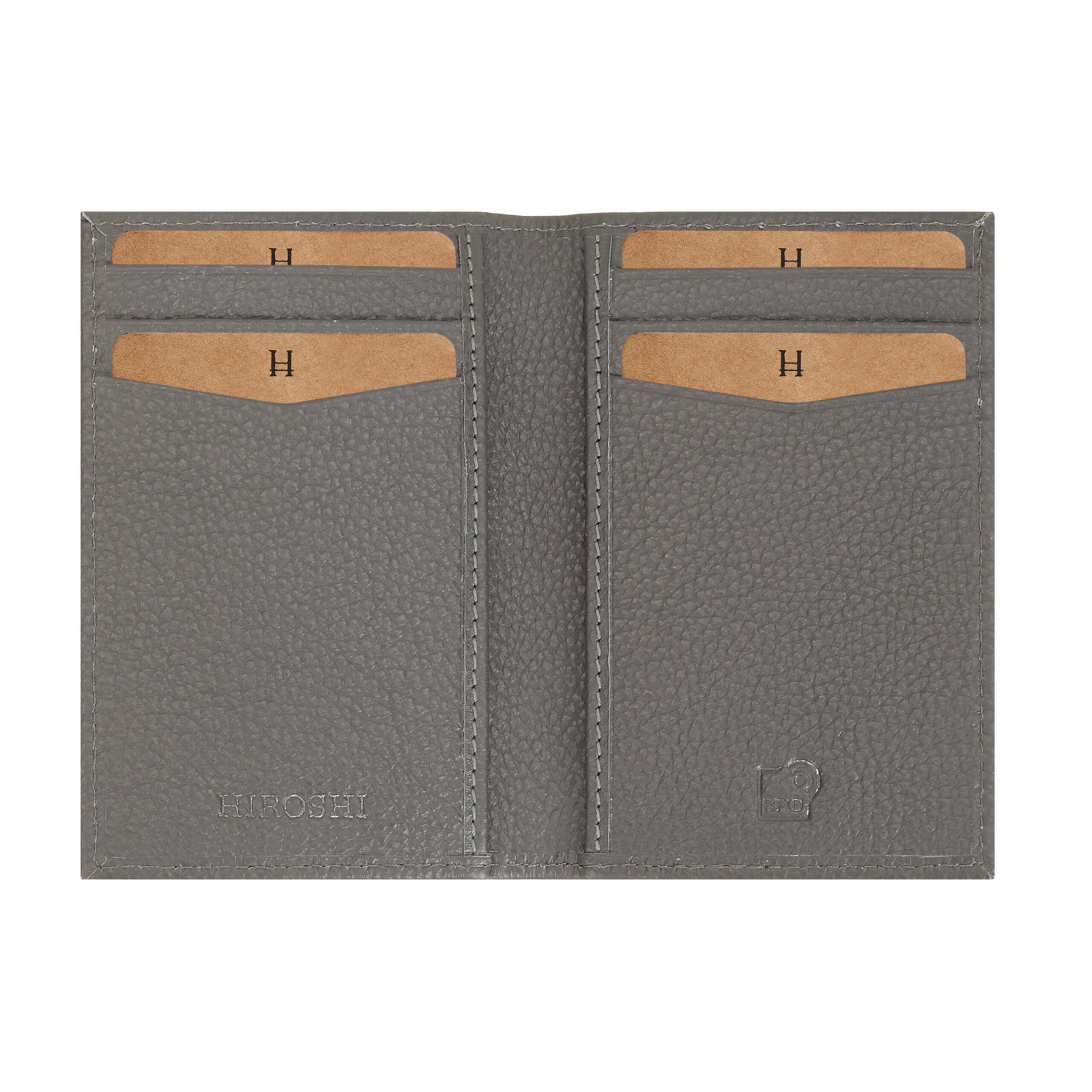 Grey Bi Fold Business Cards Wallet - Image 6