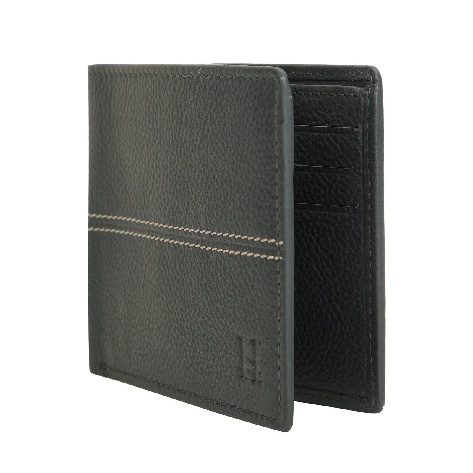 Green Bi Fold Business Cards Wallet - Image 5