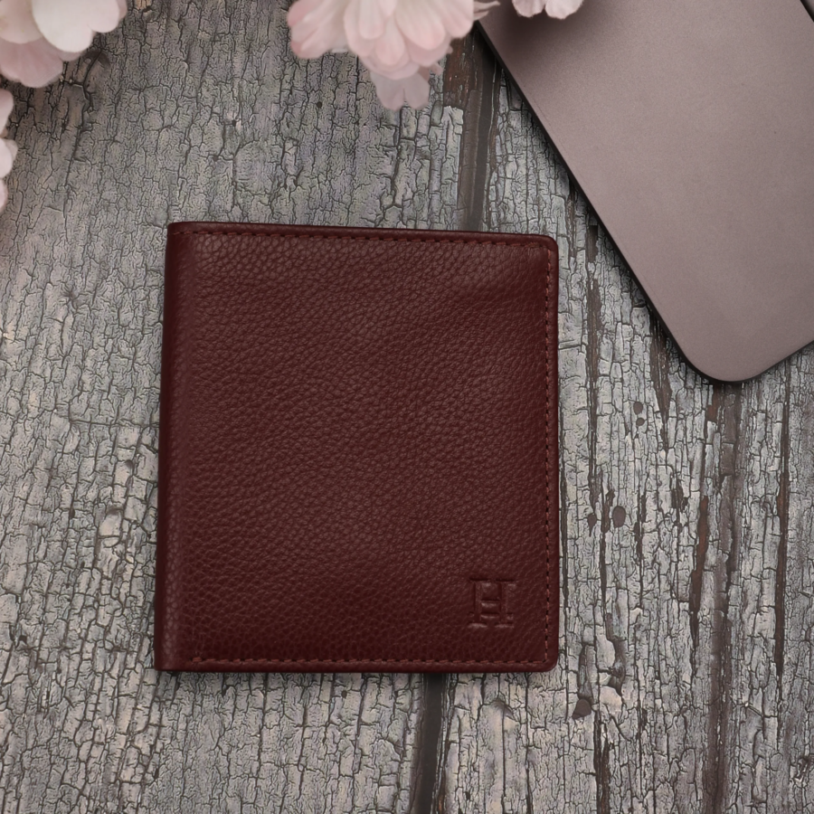 Wine Bi Fold Wallet