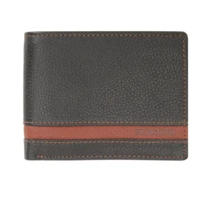 Black and Tan Bi Fold Wallet
