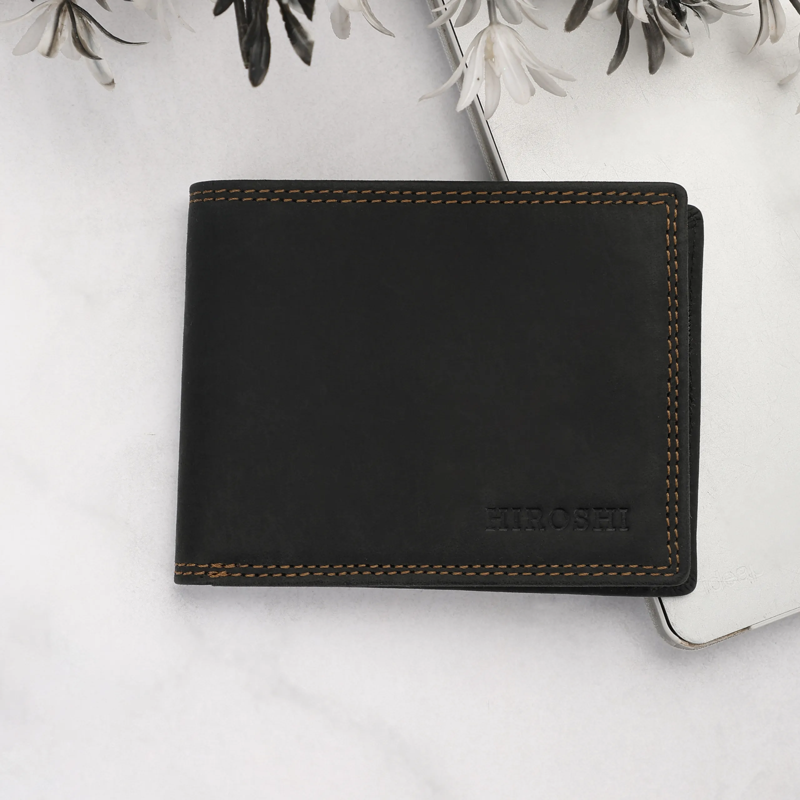 Osaka Black Bi Fold Wallet