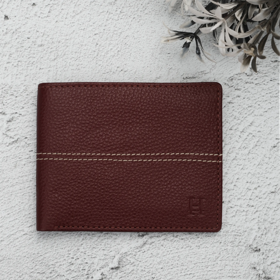 Wine Bi Fold Business Cards Wallet