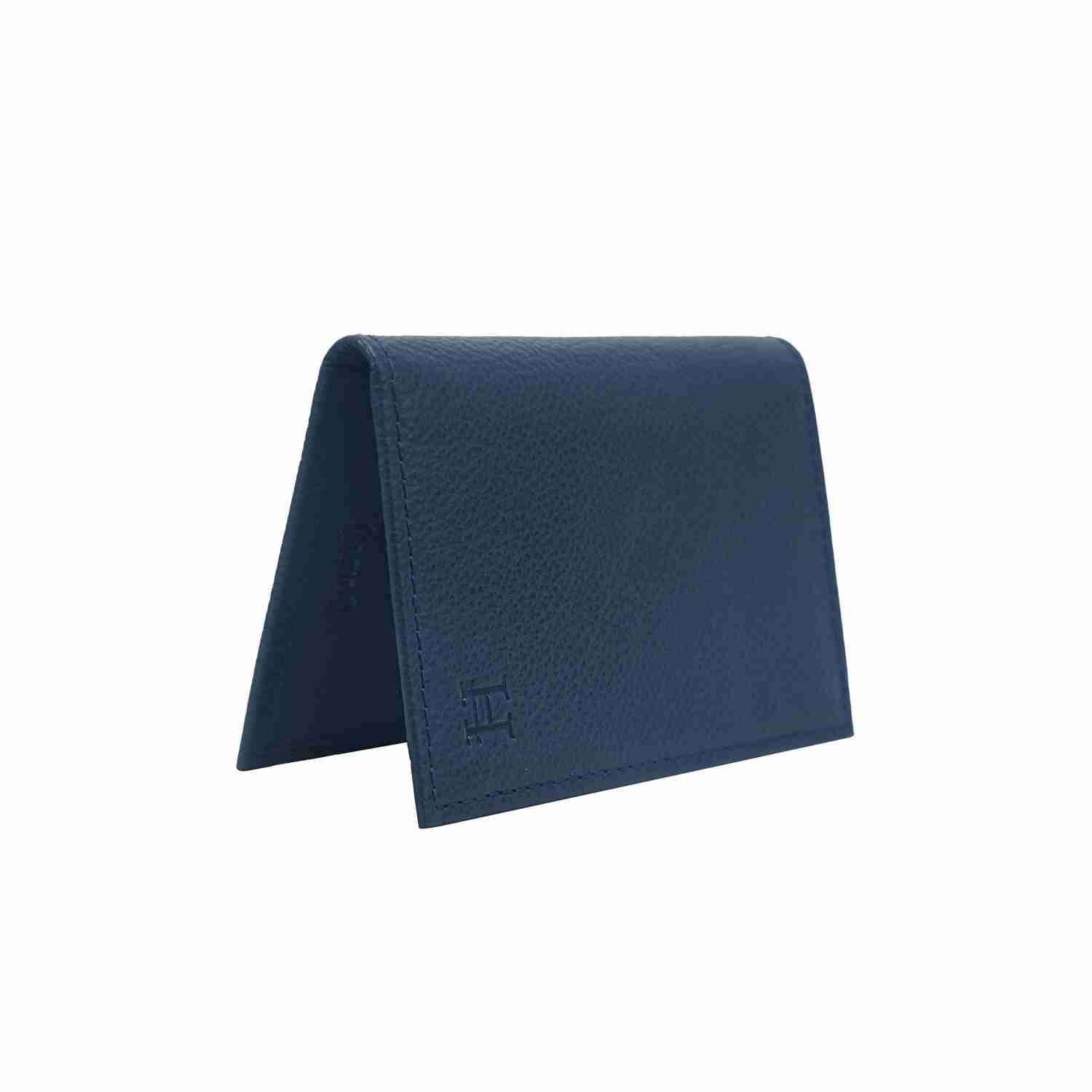 Navy Bi Fold Business Cards Wallet - Image 3