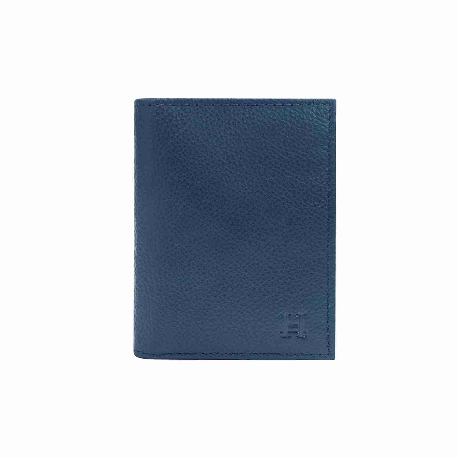 Navy Bi Fold Business Cards Wallet - Image 6