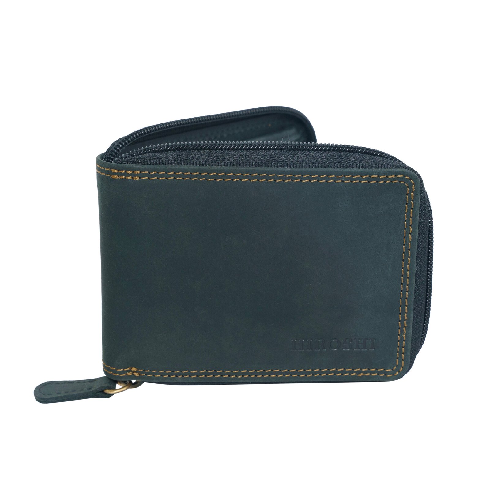 Black Bi Fold with Zip Around Wallet - Image 2