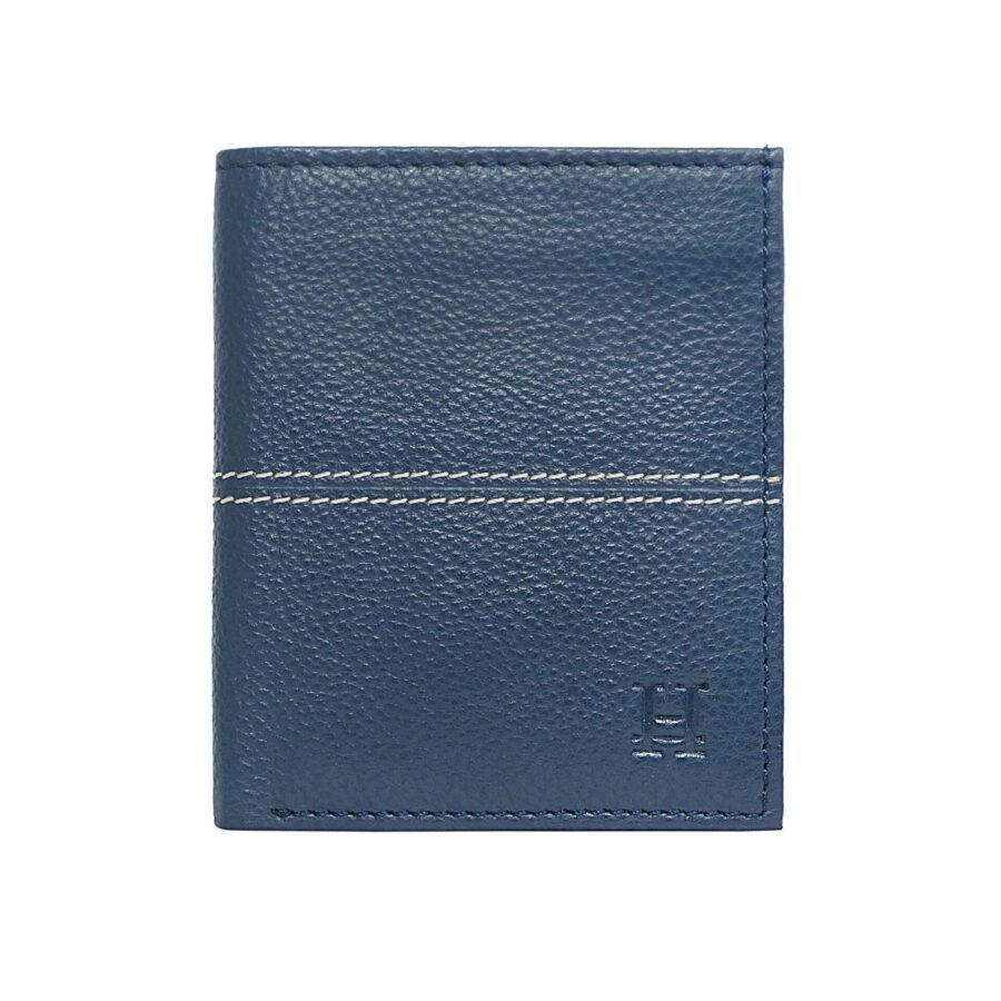 Navy Bi Fold Business Cards Wallet
