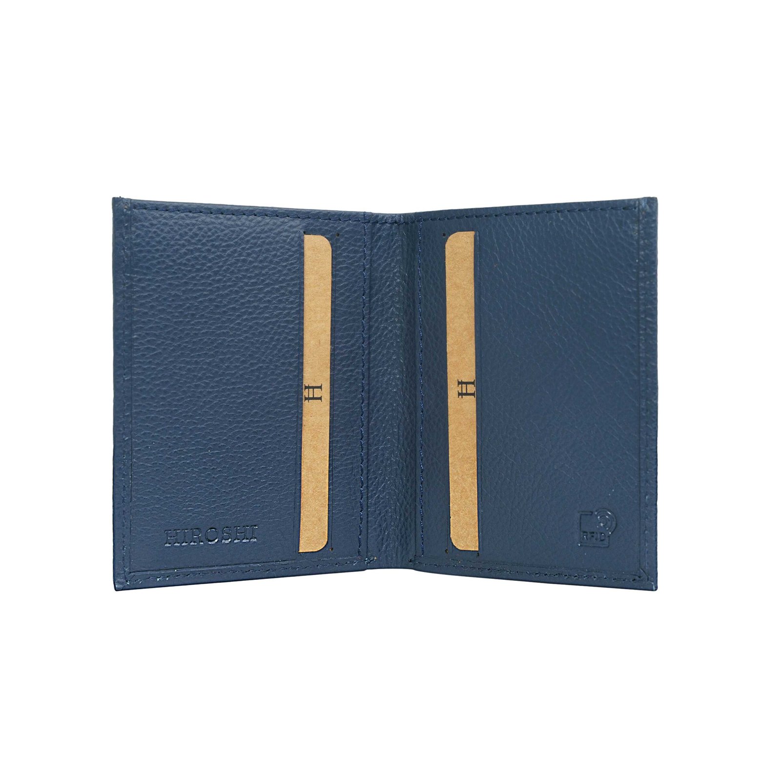 Navy Bi Fold Business Cards Wallet - Image 5