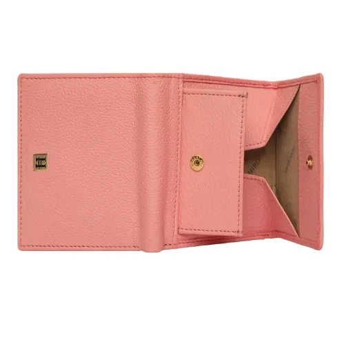 Nagoya Bi Fold Compact Light Pink Purse - Image 5