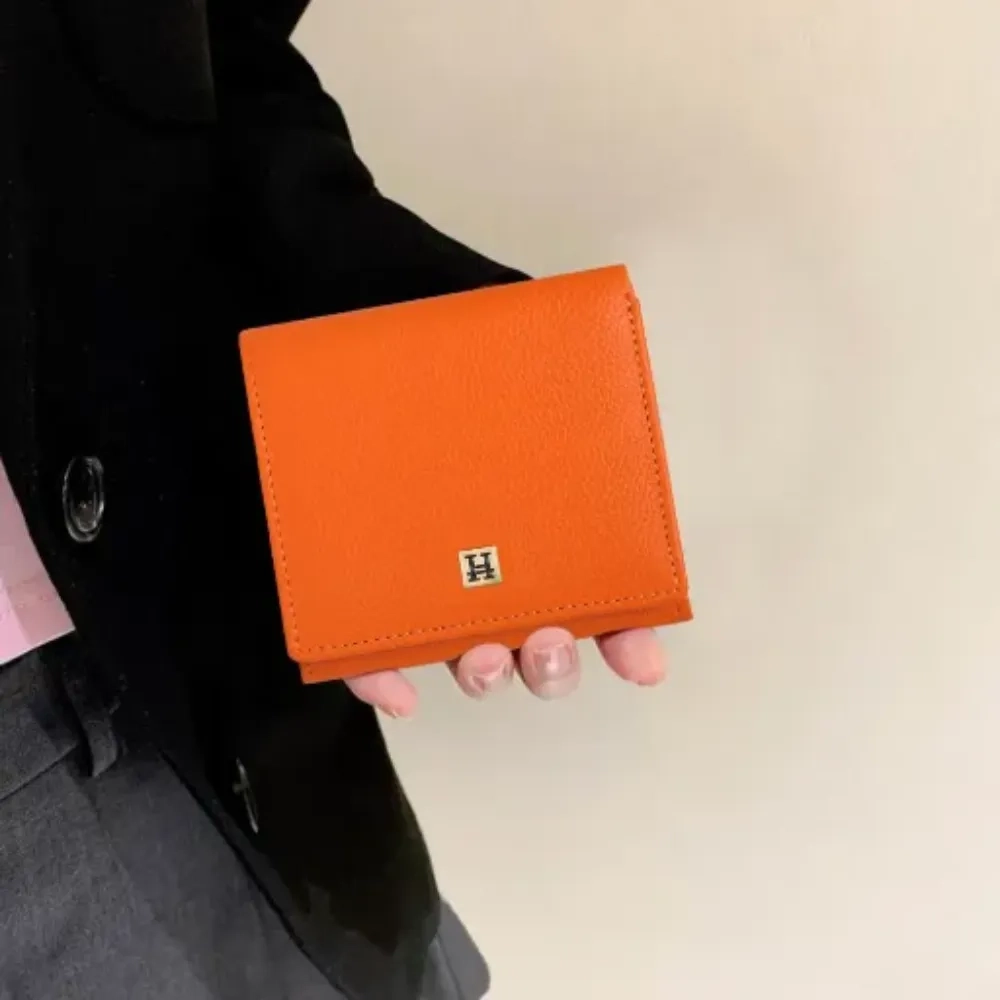 Nagoya Bi Fold Compact Orange Purse