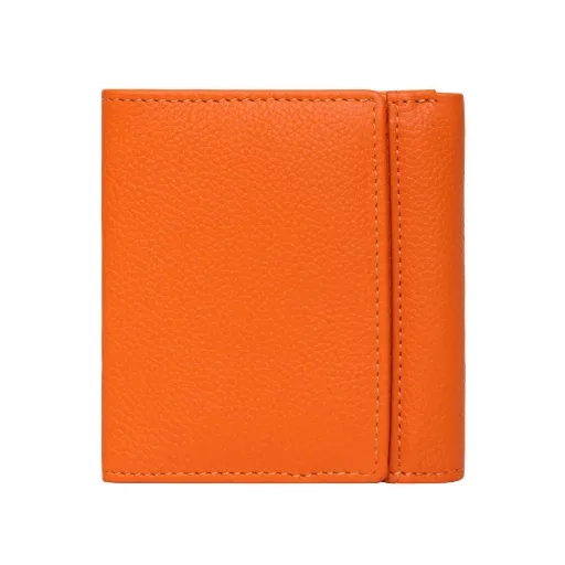 Nagoya Bi Fold Compact Orange Purse - Image 5