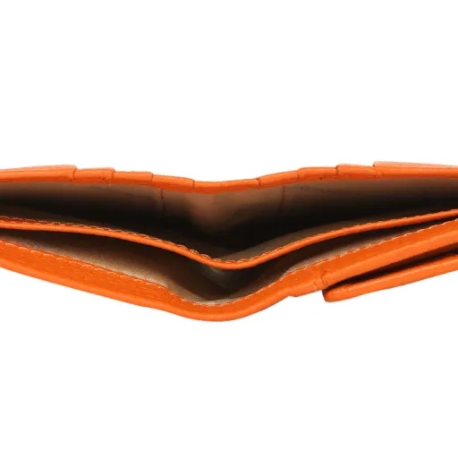 Nagoya Bi Fold Compact Orange Purse - Image 6