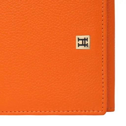 Nagoya Bi Fold Compact Orange Purse - Image 7