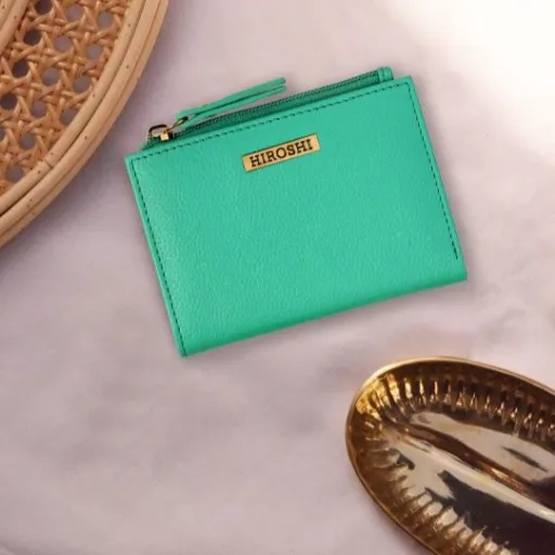 Yokohama Minimal Turquoise Purse