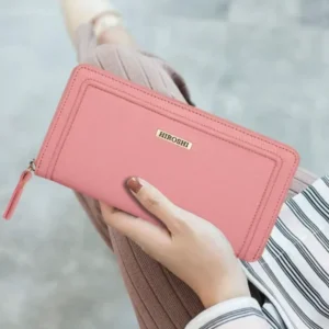 Kanazawa Light Pink Zip Around Purse