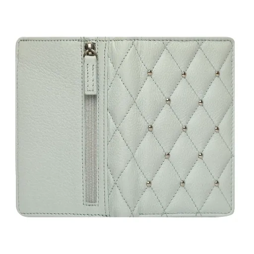 Okayama Quilted Light Blue Purse - Image 4