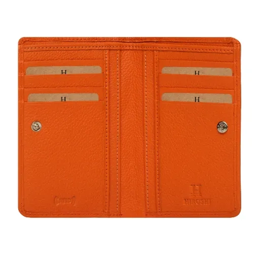 Okayama Quilted Orange Purse - Image 3