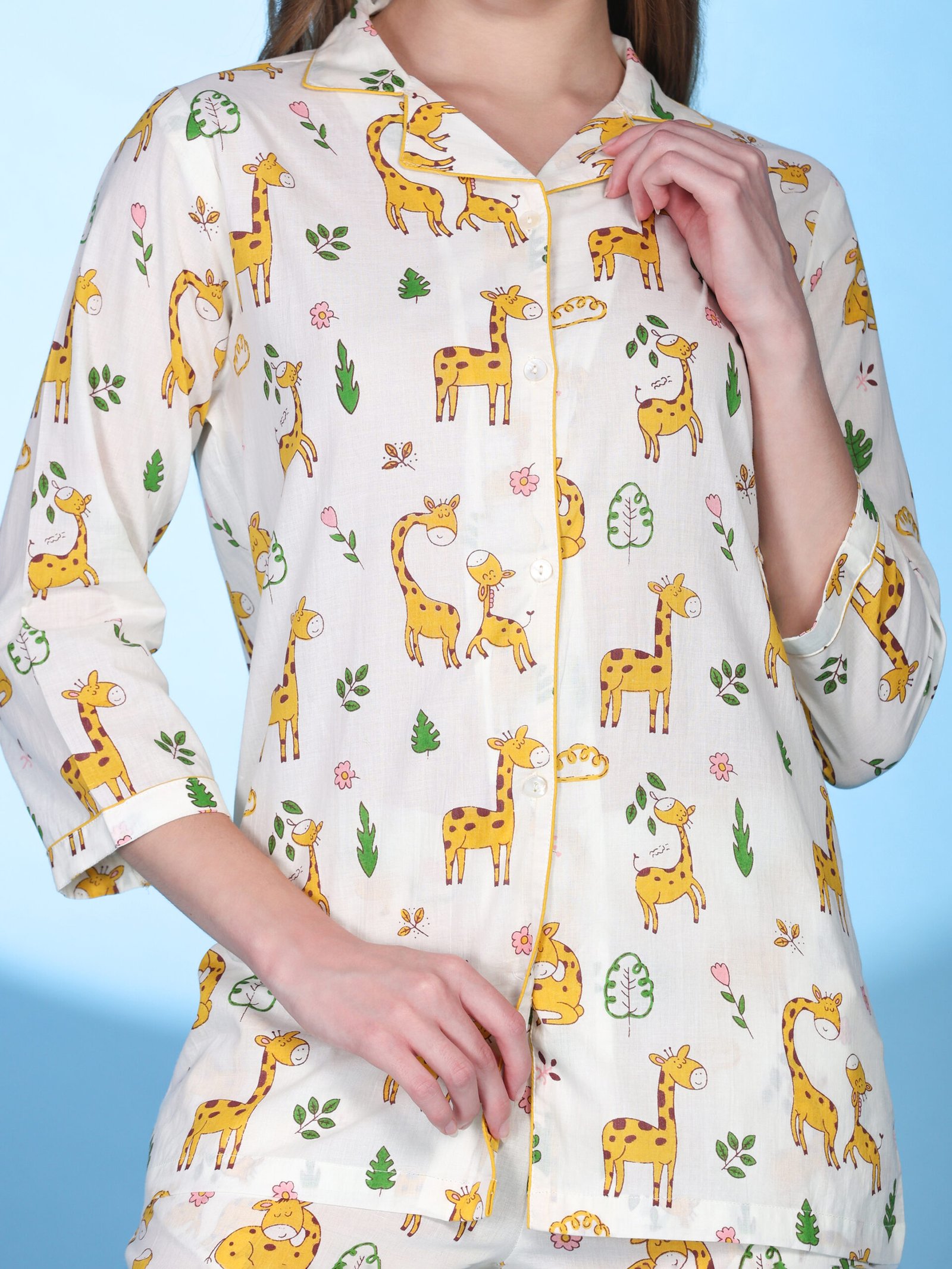 Printed Cotton Co-ord Set – Multi Colour - Image 2