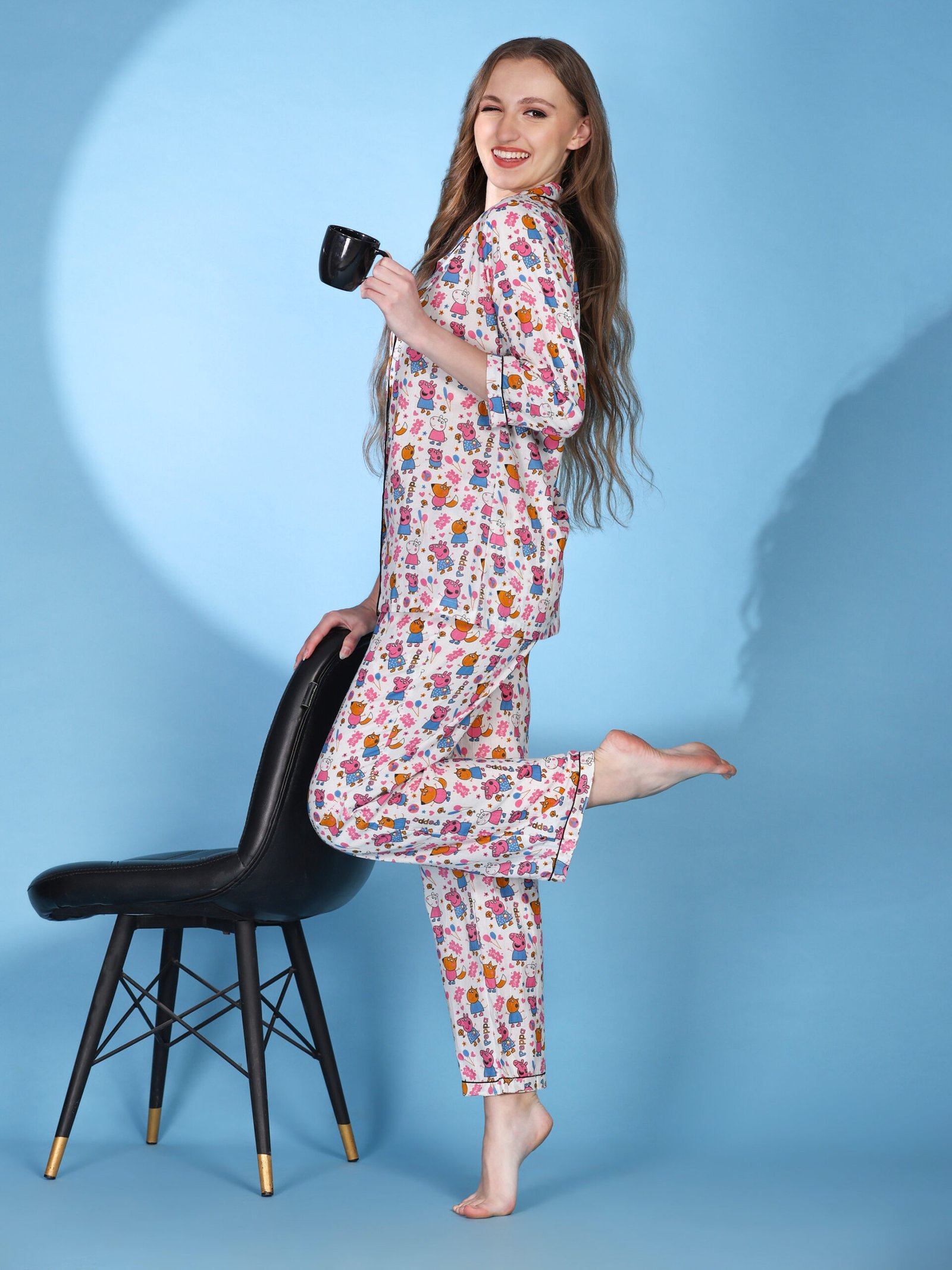 Printed Cotton Co-ord Set – Multi Colour - Image 2