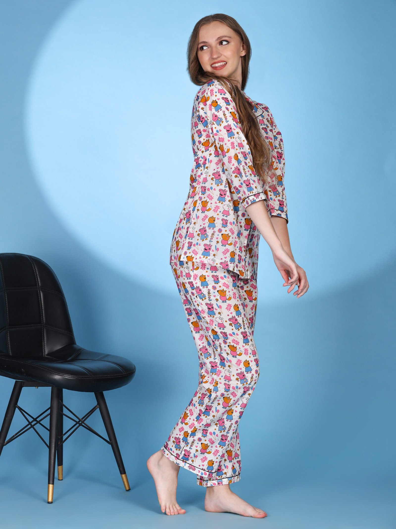 Printed Cotton Co-ord Set – Multi Colour - Image 6