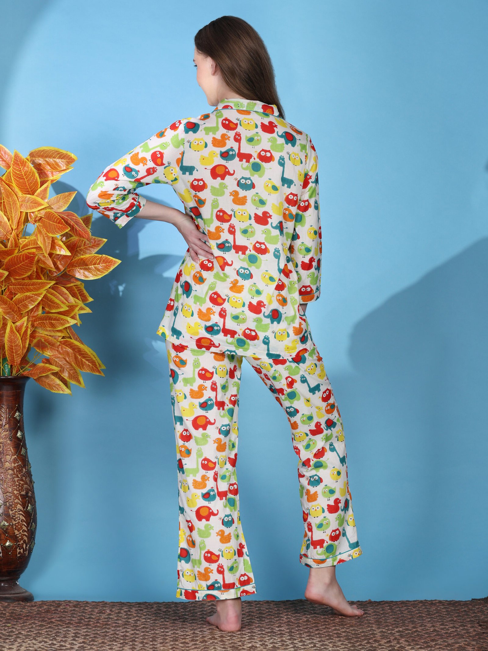 Printed Cotton Co-ord Set – Multi Colour - Image 2