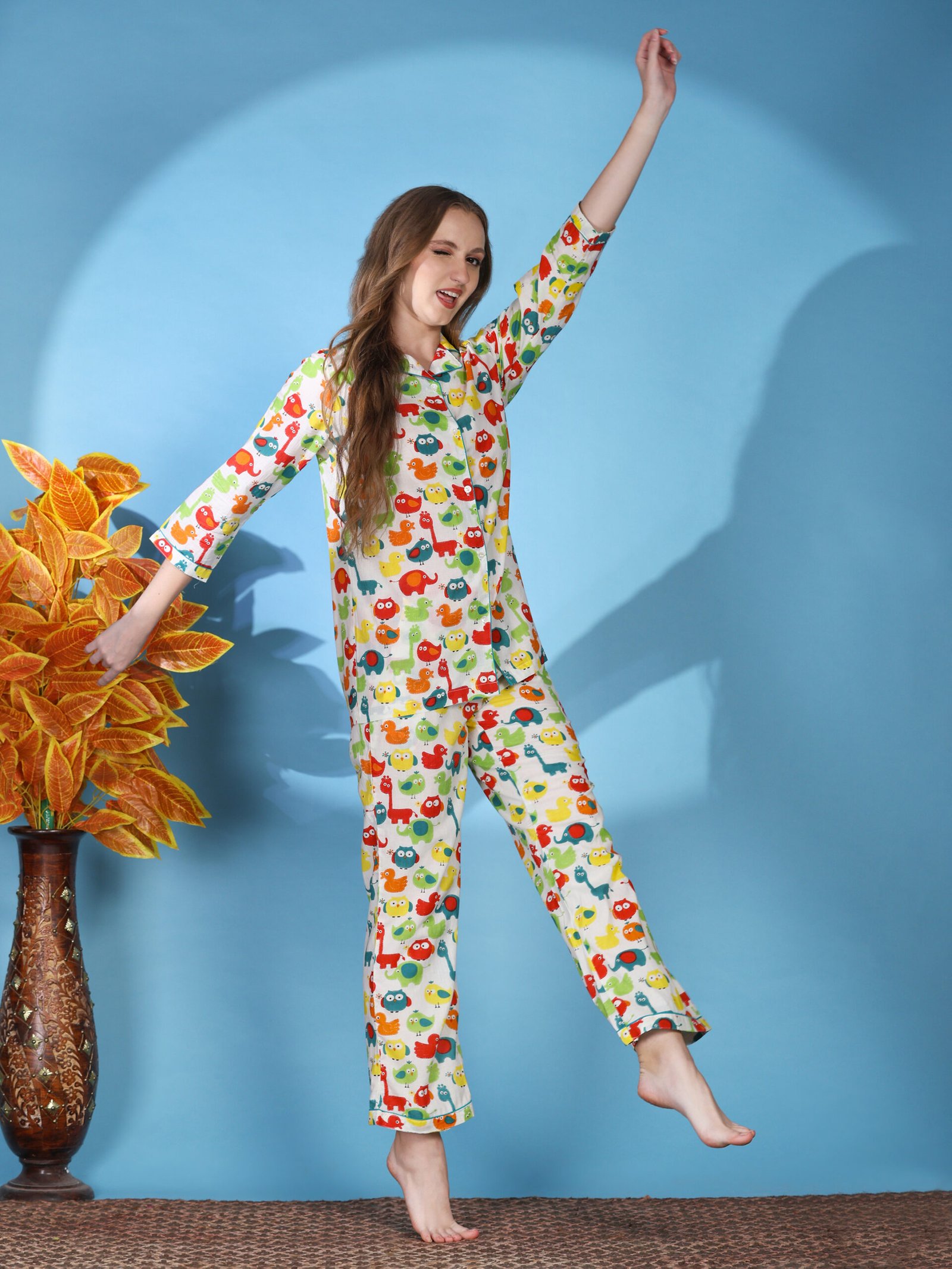 Printed Cotton Co-ord Set – Multi Colour - Image 5