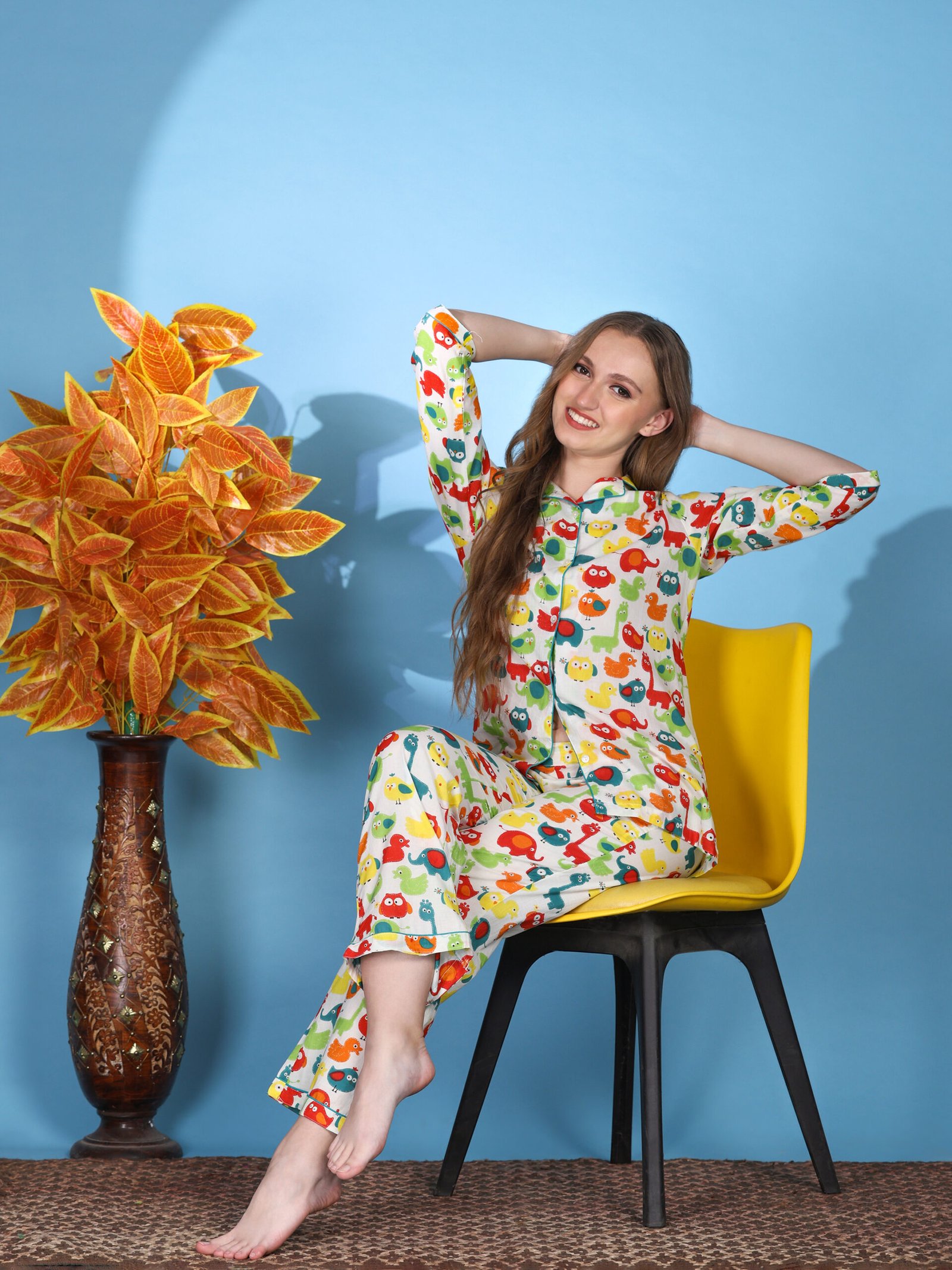 Printed Cotton Co-ord Set – Multi Colour - Image 4