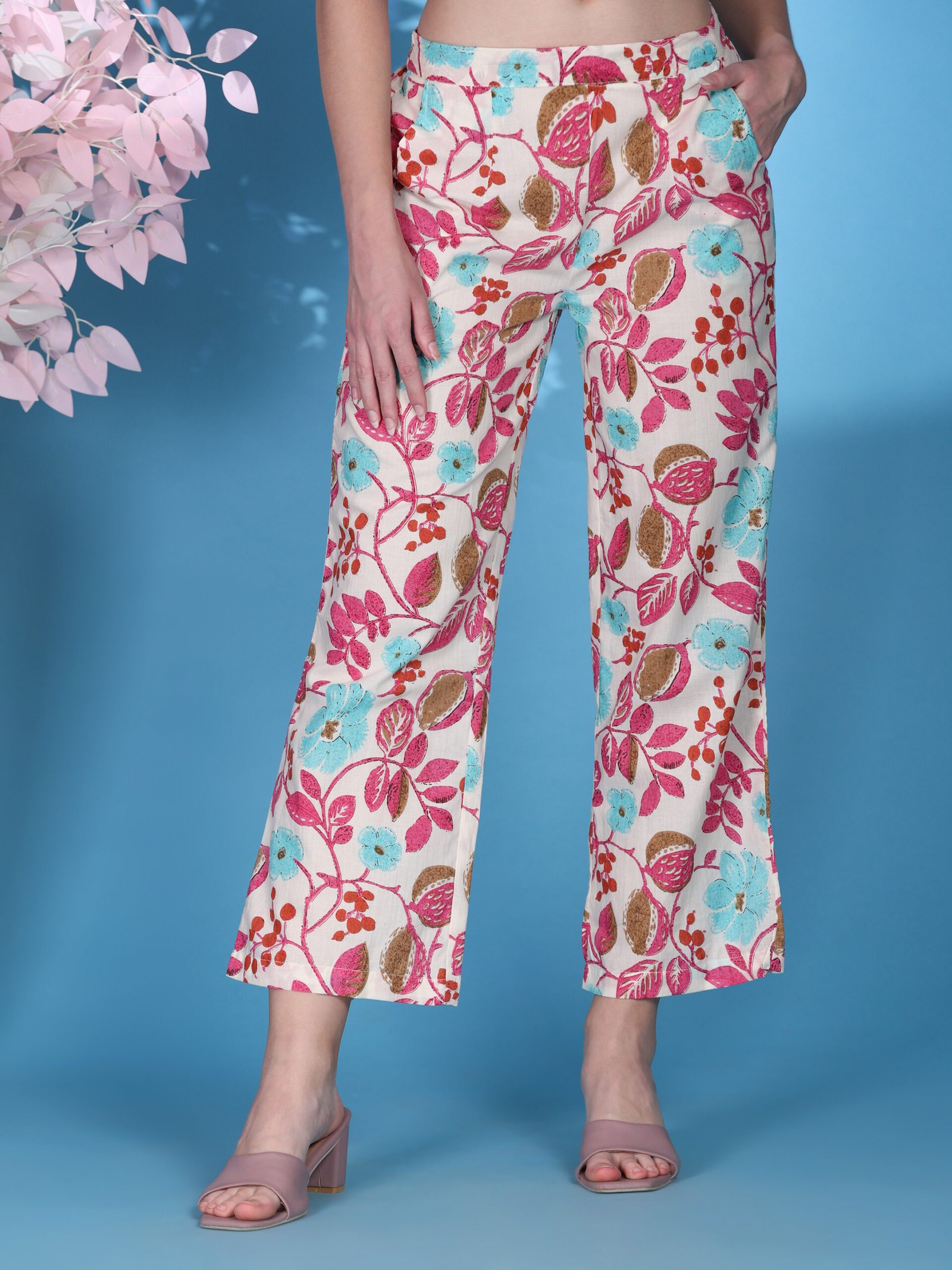 Printed Cotton Co-ord Set – Multi Colour - Image 5