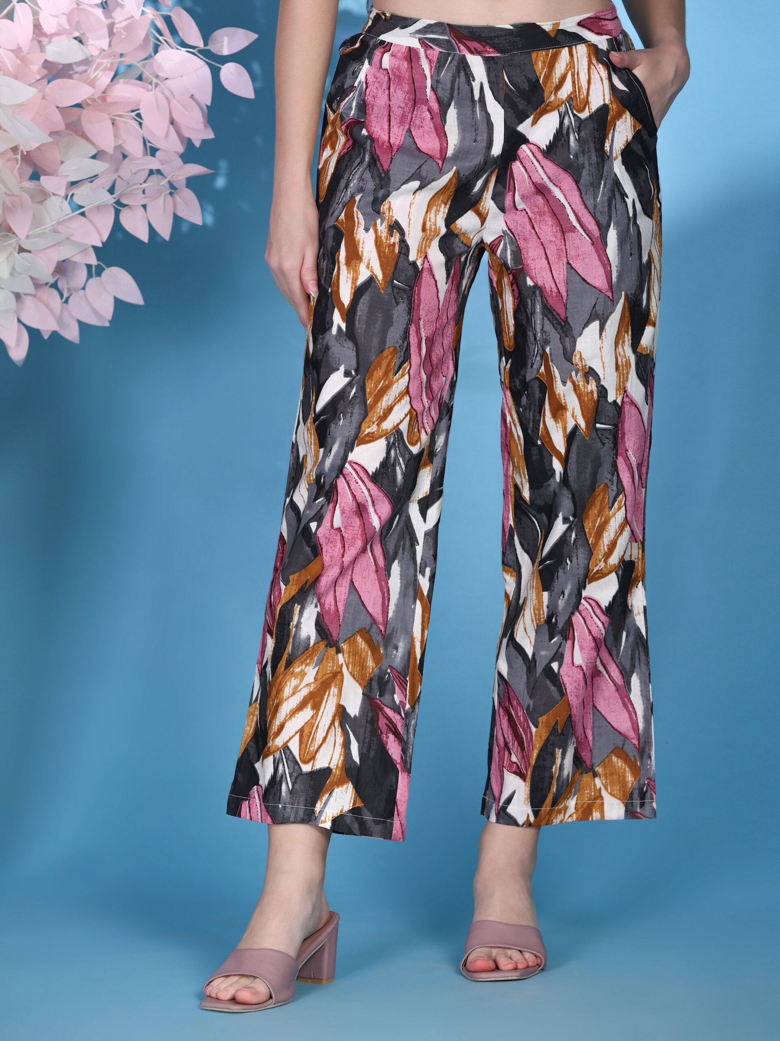 Printed Cotton Co-ord Set – Multi Colour - Image 4