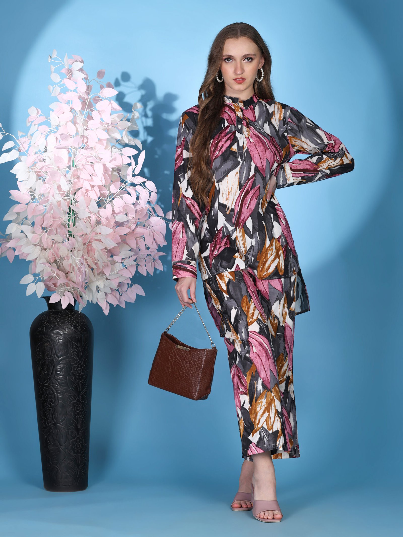 Printed Cotton Co-ord Set – Multi Colour - Image 5