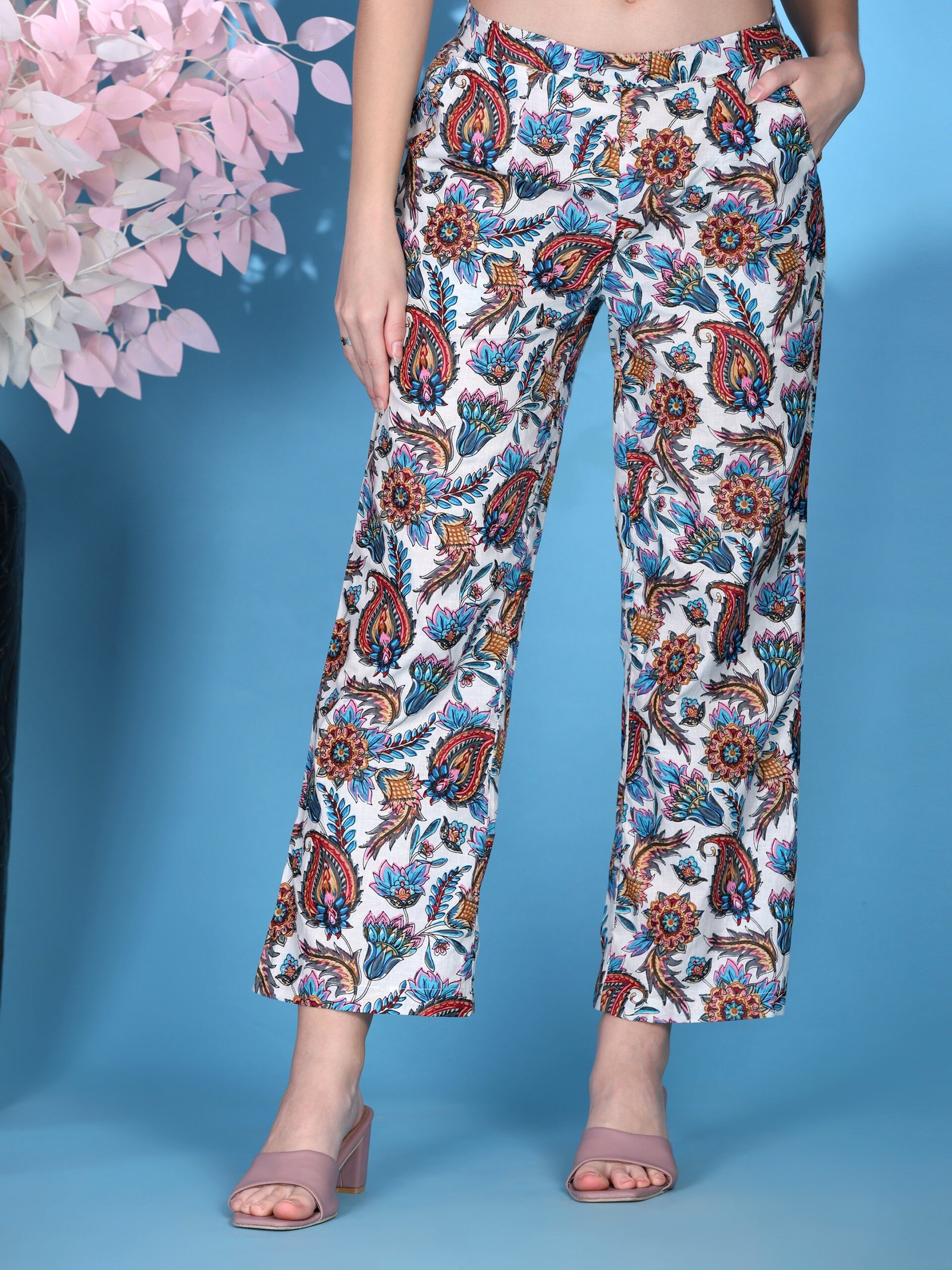 Printed Cotton Co-ord Set – Multi Colour - Image 6