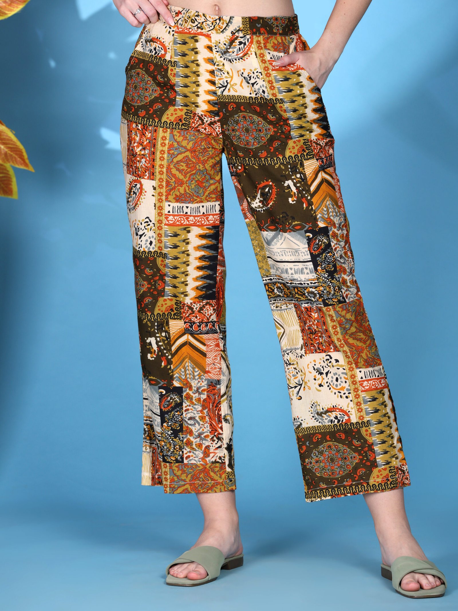 Printed Cotton Co-ord Set – Multi Colour - Image 5