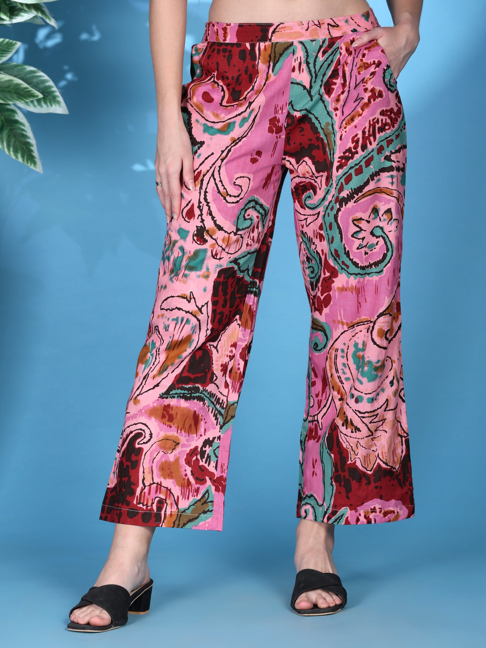 Printed Cotton Co-ord Set – Multi Colour - Image 4