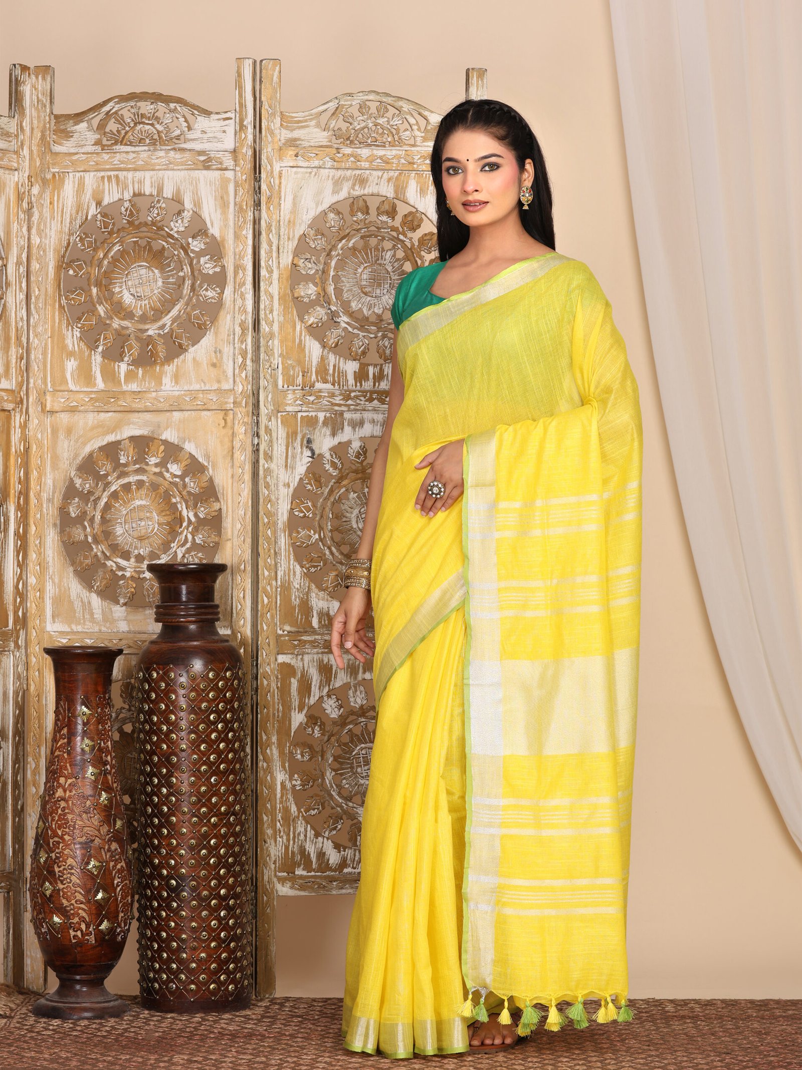 Solid Linen Cotton Fabric - Image 6