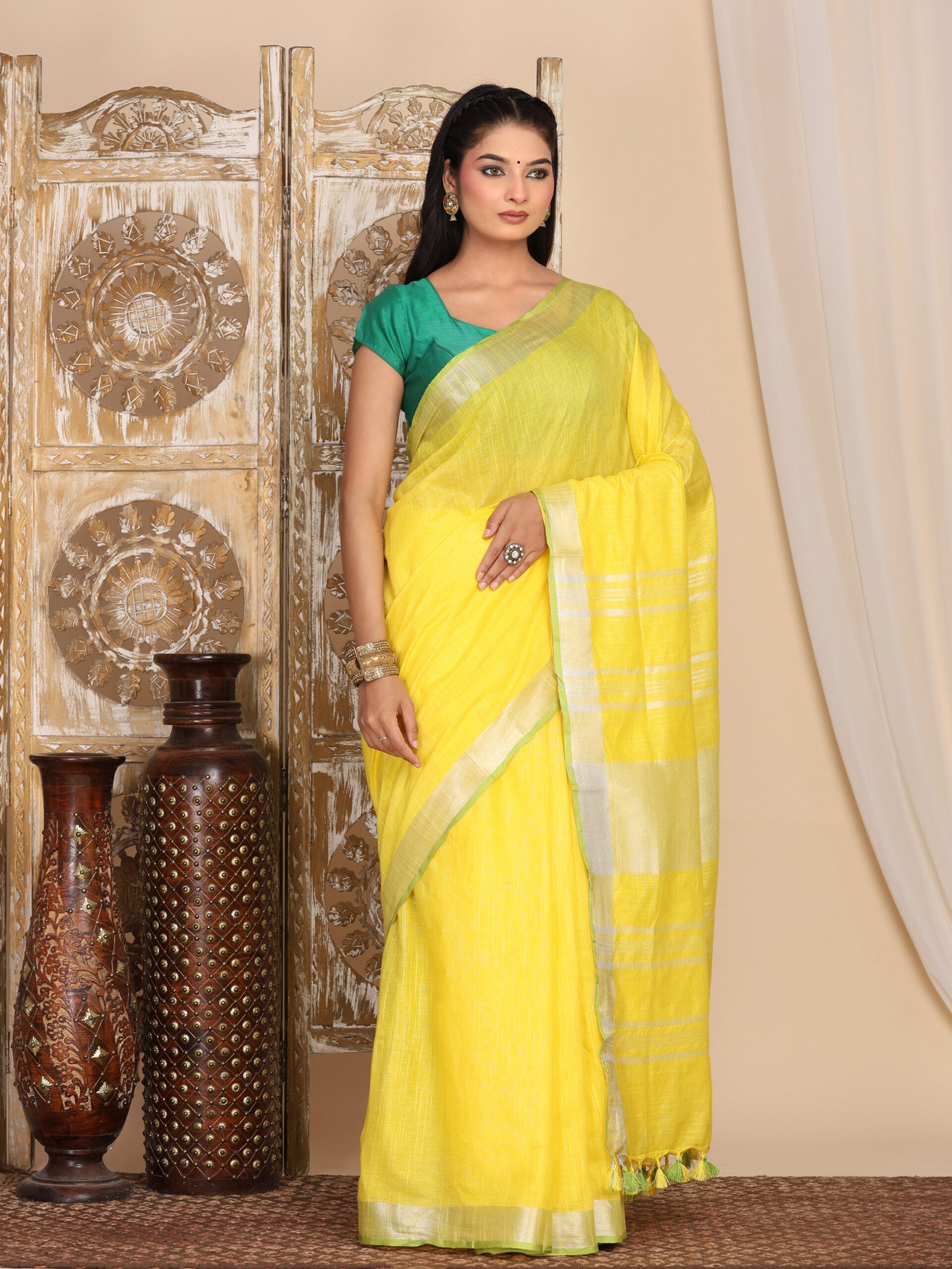 Solid Linen Cotton Fabric - Image 7