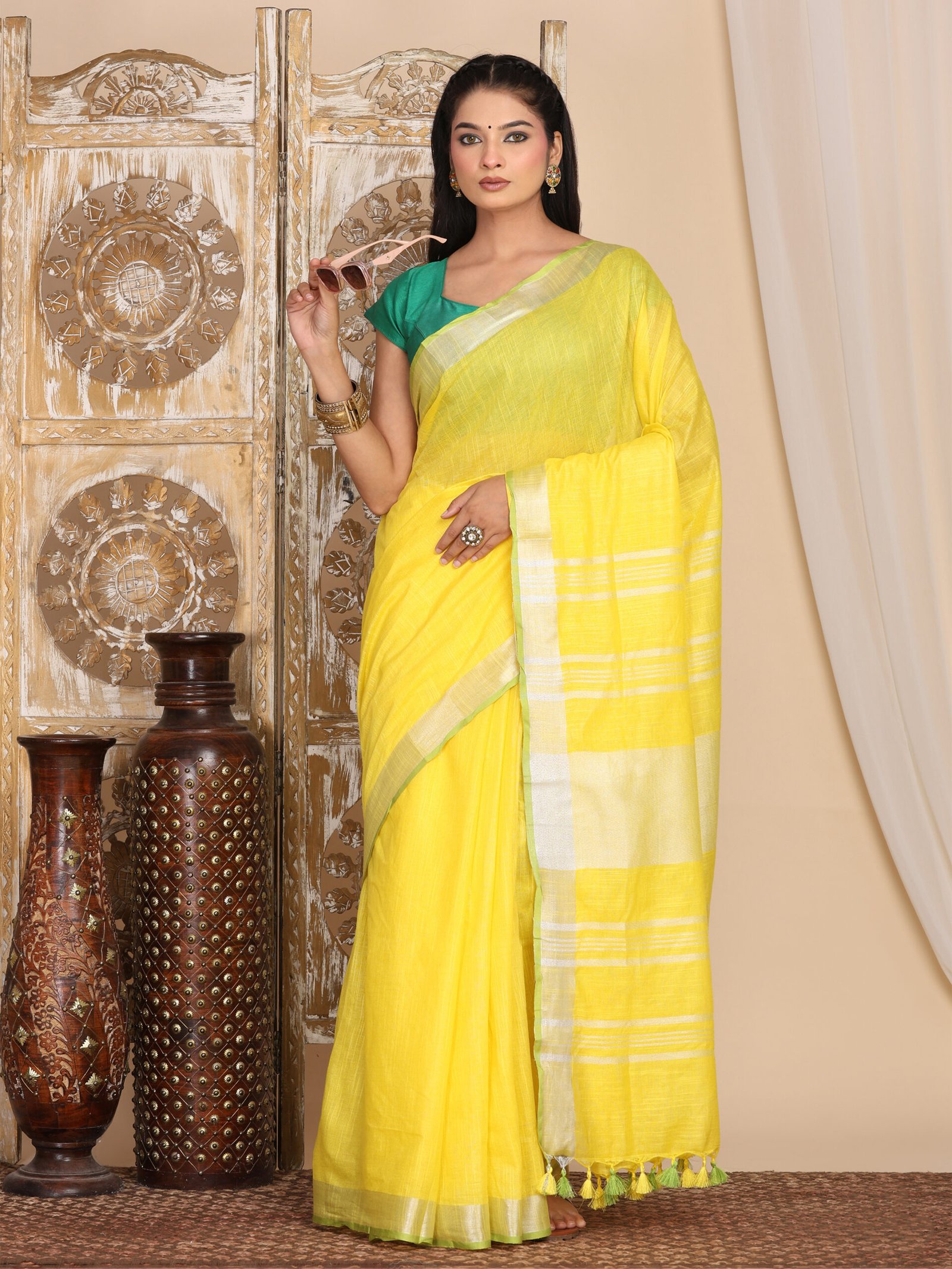 Solid Linen Cotton Fabric - Image 8