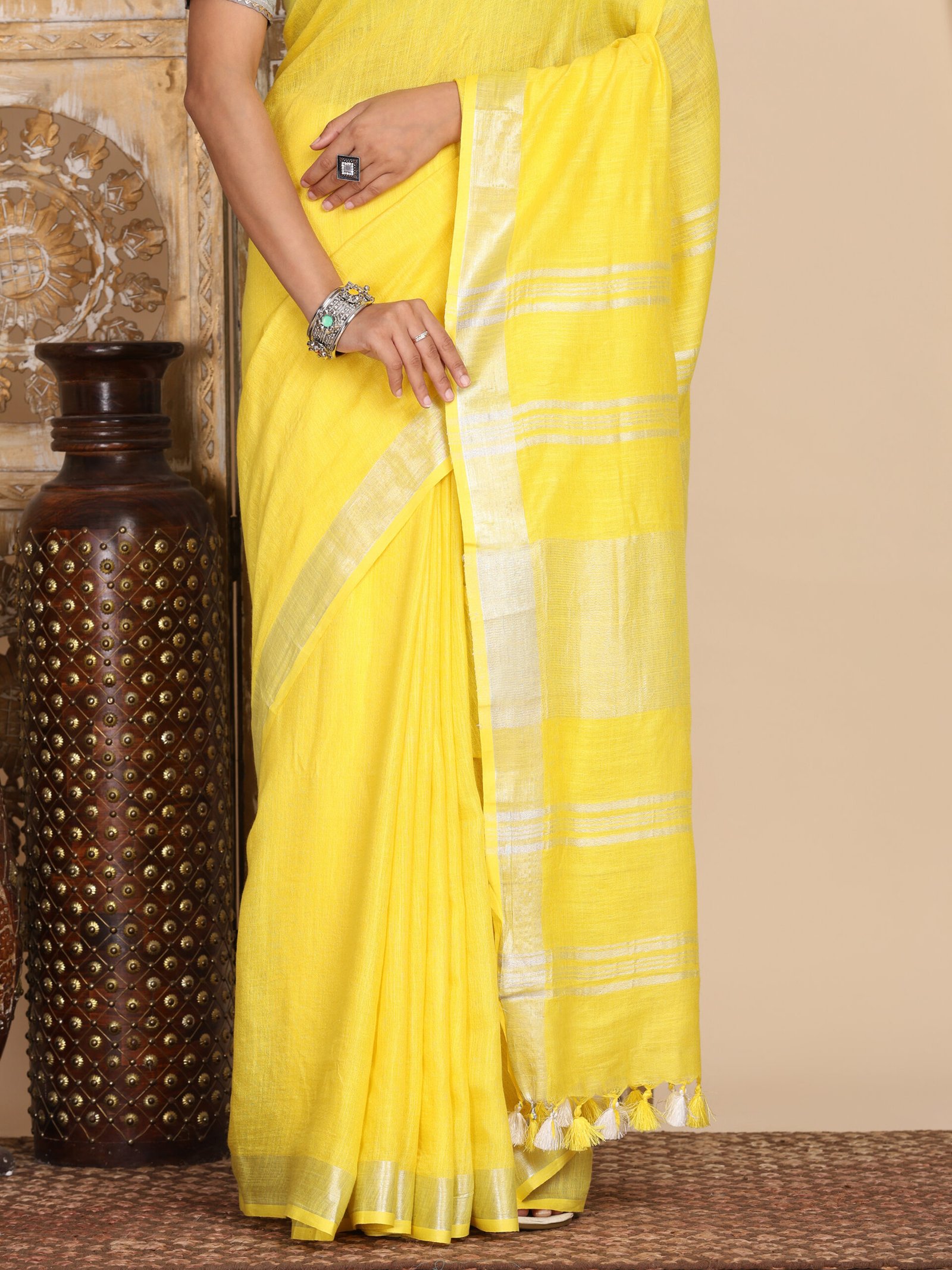 Solid Linen Cotton Fabric - Image 4